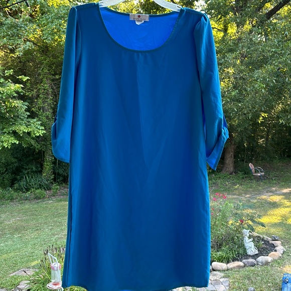 Bundle of Green/Blue Dresses size L - Picture 5 of 11
